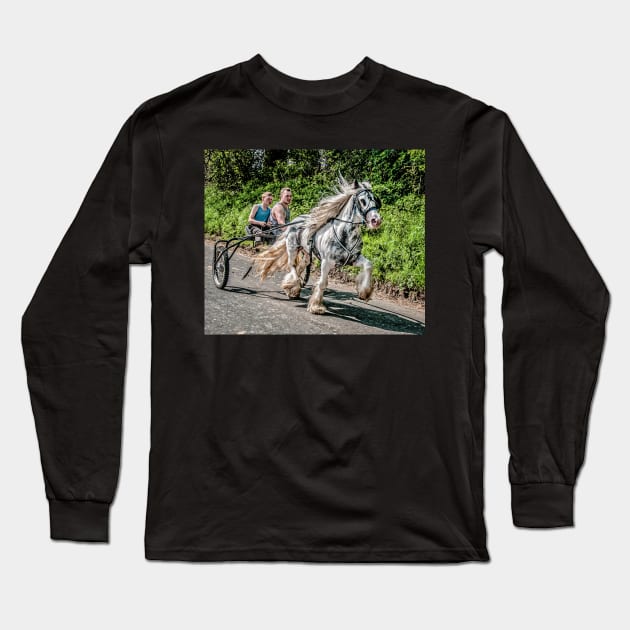 Trotting on Flash lane Long Sleeve T-Shirt by Tarrby